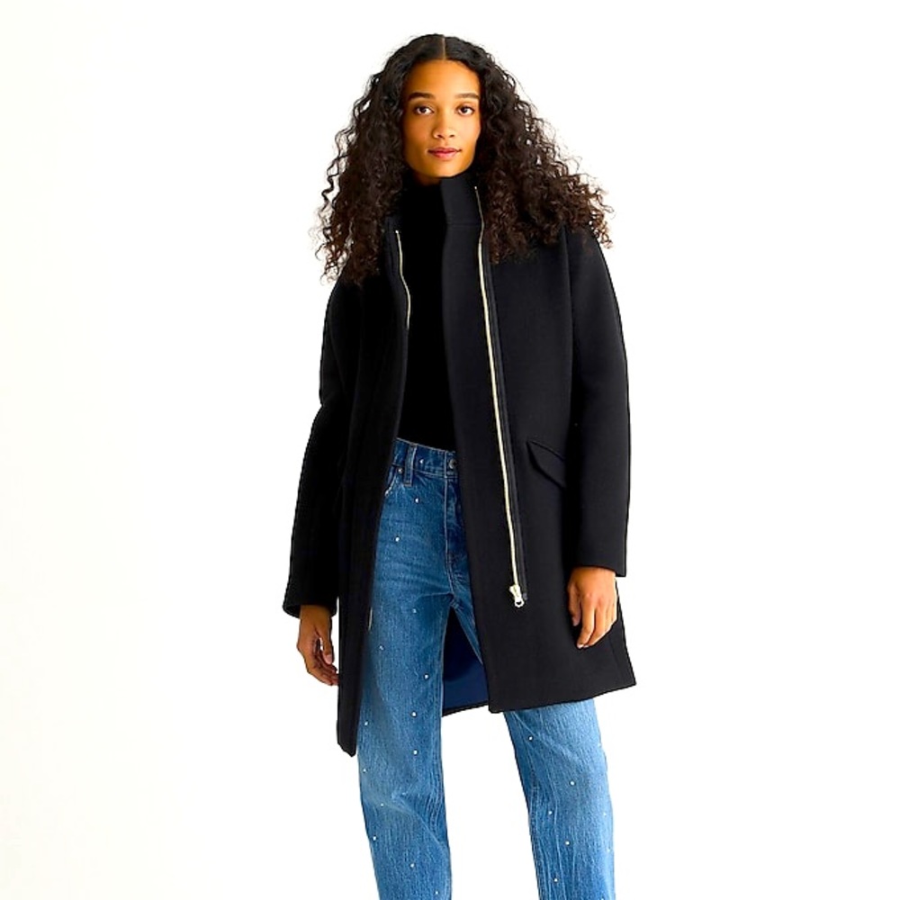 J. Crew Cocoon Italian Wool Stadium Cloth coat - EUC!